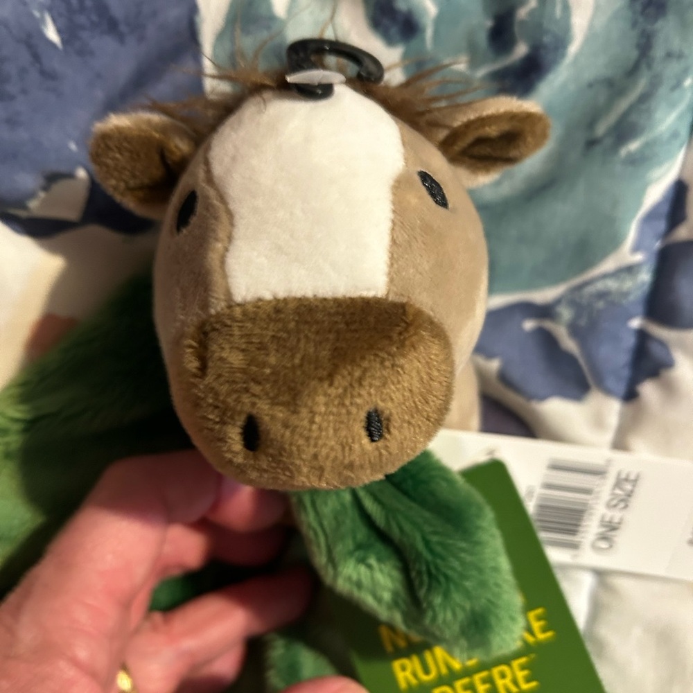 John Deere Green and Brown Plush Blanket